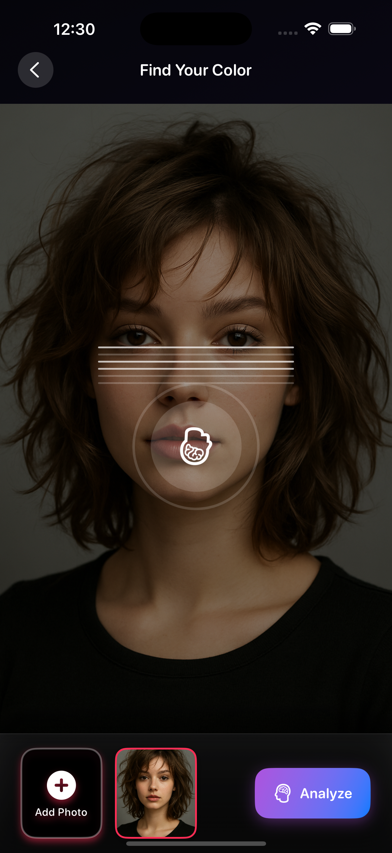 AI analyzing and transforming hairstyle